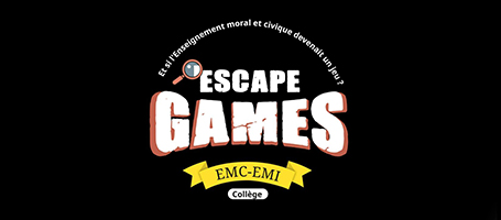Capture de la vidéo avec le logo de l'escape games EMC-EMI